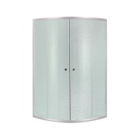 Душова кабіна Latwa SC90x90.SAT.MID.FR полукругла, для середнього піддону, висота 175 см, скло Frost 4 мм, без піддону Lidz