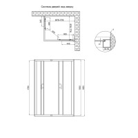 Душова кабіна Wawel SC100x80.SAT.LOW.FR прямокутна, для низького піддону, висота 185 см, скло Frost 5 мм, без піддону Lidz LIDZ фото 1