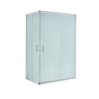 Душова кабіна Wawel SC100x80.SAT.LOW.FR прямокутна, для низького піддону, висота 185 см, скло Frost 5 мм, без піддону Lidz
