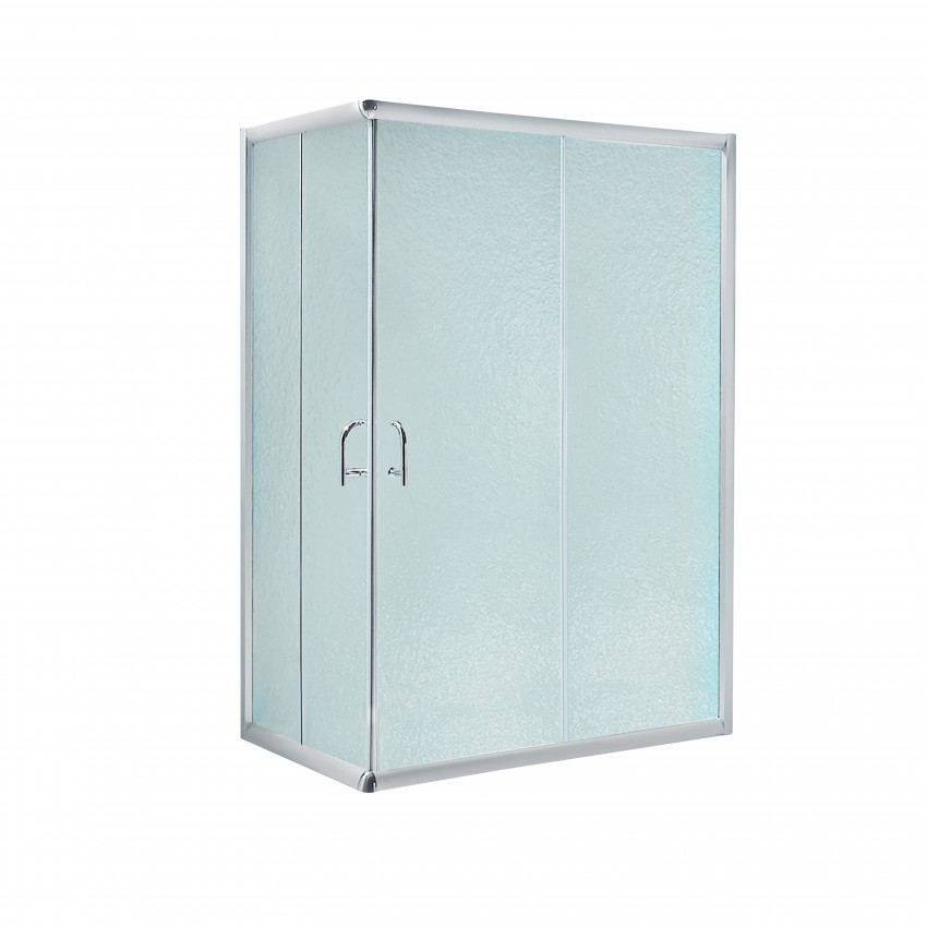 Душова кабіна Wawel SC120x80.SAT.LOW.FR прямокутна, для низького піддону, висота 185 см, скло Frost 5 мм, без піддону Lidz LIDZ