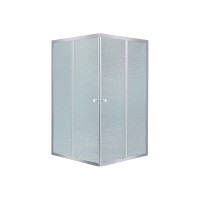 Душова кабіна Wawel SC80x80.SAT.LOW.FR квадратна, для низького піддону, висота 185 см, скло Frost 4 мм, без піддону Lidz