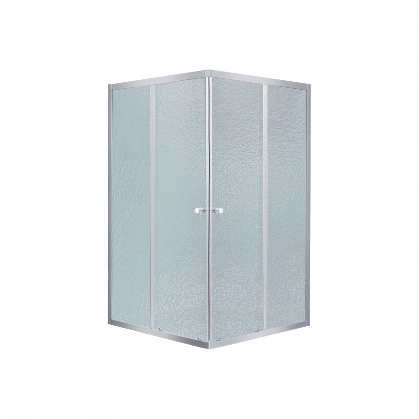 Душова кабіна Wawel SC80x80.SAT.LOW.FR квадратна, для низького піддону, висота 185 см, скло Frost 4 мм, без піддону Lidz LIDZ