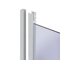 Душова кабіна Wawel SC80x80.SAT.LOW.GR квадратна, для низького піддону, висота 185 см, скло тоноване 4 мм, без піддону Lidz LIDZ фото 2