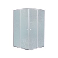 Душова кабіна Wawel SC90x90.SAT.LOW.FR квадратна, для низького піддону, висота 185 см, скло Frost 4 мм, без піддону Lidz