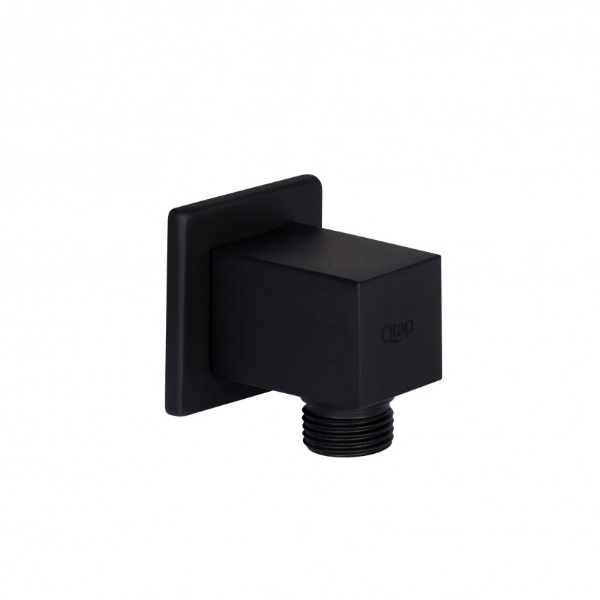 Підключення для шланга Spojeni, Matt Black прямокутне QT809810842857NB Qtap QTAP