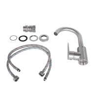 Змішувач для кухні Vida 015F2, Nickel (k35) LDVID015F2NKS43353 Lidz LIDZ фото 2