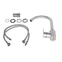 Змішувач для кухні Vida 015F, Nickel (k35) LDVID015FNKS43355 Lidz LIDZ фото 2