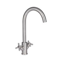 Змішувач для кухні Wind 013F, Nickel двовентильний LDWIN013FNKS43390 Lidz
