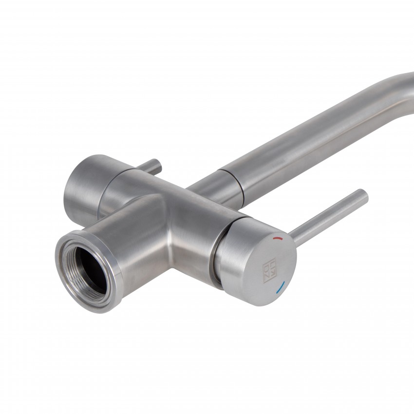 Змішувач для кухні Aria 020F1, Nickel (k35) з підключенням для питної води LDARI020F1NKS43359 Lidz LIDZ фото 2