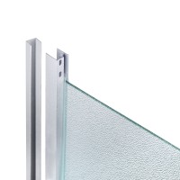 Набір: Душова кабіна Latwa SC90x90.SAT.MID.FR напівкругла, скло Frost 4 мм + Душовий піддон Kapielka ST90x90x26, з панеллю Lidz LIDZ фото 3