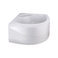 Душовий піддон Kapielka ST90x90x41, високий, напівкруглий, з панеллю, діаметр зливу 52 мм Lidz LIDZ фото 3