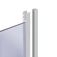Набір: Душова кабіна Latwa SC90x90.SAT.HIGH.GR напівкругла, скло тоноване 4 мм + Душовий піддон Kapielka ST90x90x41, з панеллю Lidz LIDZ фото 3