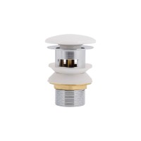 Донний клапан для біде Pop-up 110х70х70 мм, White з переливом QT052PU43055 Qtap