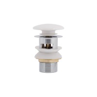 Донний клапан для біде Pop-up 110х70х70 мм, White з переливом QT052PU43055 Qtap QTAP фото 1