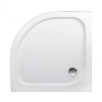 Душовий піддон Kapielka ST90x90x14 низький, напівкруглий, діаметр зливу 52 мм Lidz LIDZ фото 2