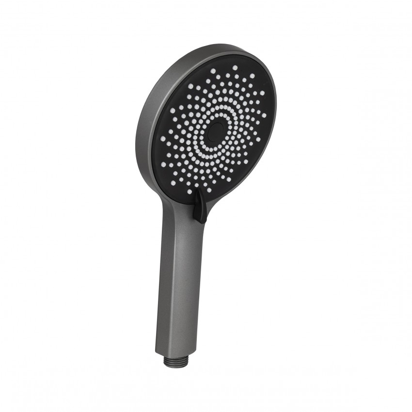 Лійка для ручного душу Rucni, d120 мм, Graphite округла QTRUCA120R3GRP Qtap QTAP