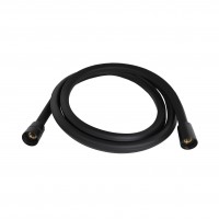 Шланг для ручного душу Hadice, 1600 мм, Matt Black прямокутний QTHADPVCSQ160B Qtap