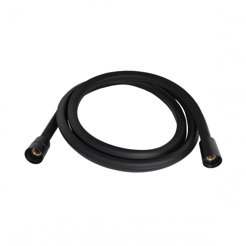 Шланг для ручного душу Hadice, 1600 мм, Matt Black прямокутний QTHADPVCSQ160B Qtap QTAP