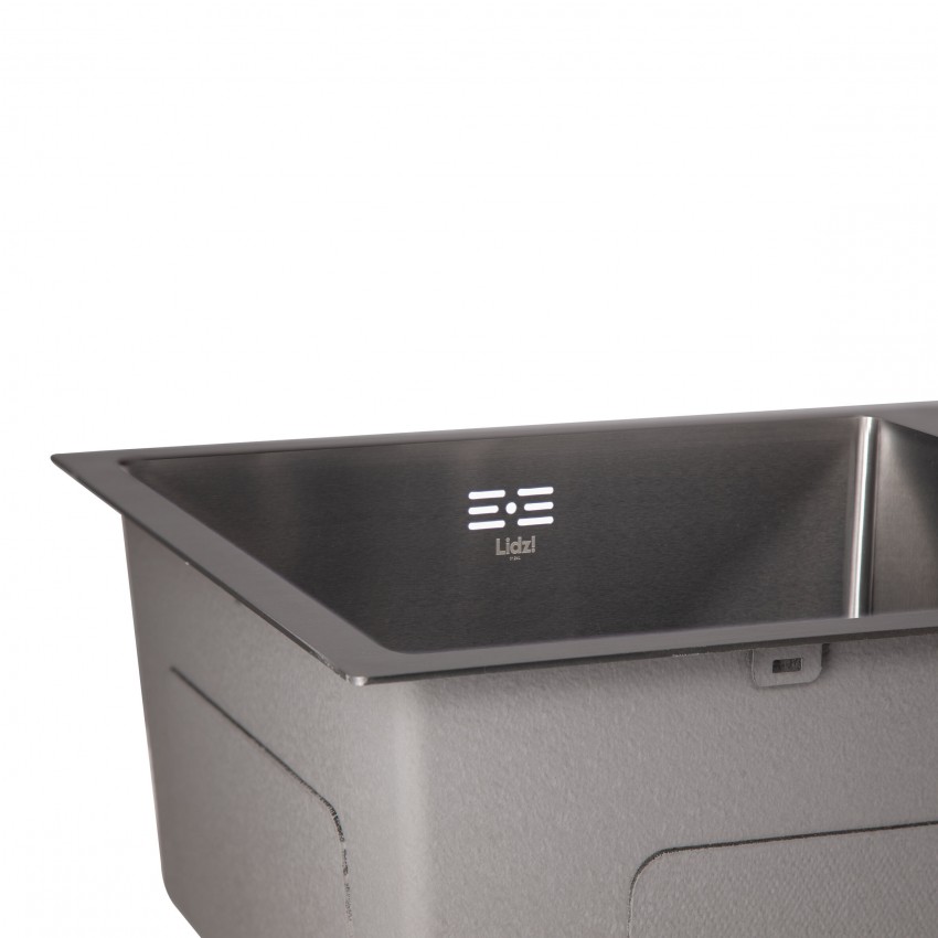 Мийка для кухні H7843 PVD вбудована Black 3,0/1,0 мм Lidz LIDZ фото 3