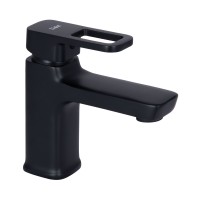 Змішувач для раковини низький Wawel 001, Black (k35) LDWAW001BLA45392 Lidz