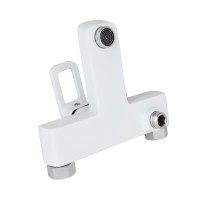 Змішувач для ванни Wawel 006, White (k35) з душовим гарнітуром LDWAW006WHI45398 Lidz LIDZ фото 2