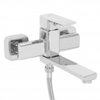 Змішувач для ванни Dozorca 0051, Chrome (k35) з поворотним виливом та душовим гарнітуром LDDOZ0051CRM45404 Lidz LIDZ фото 2