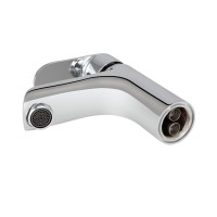 Змішувач для раковини низький Wieza 001, Chrome (k35) LDWIE001CRM45409 Lidz LIDZ фото 2