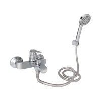 Змішувач для ванни Wieza 006, Chrome (k35) з душовим гарнітуром LDWIE006CRM45410 Lidz
