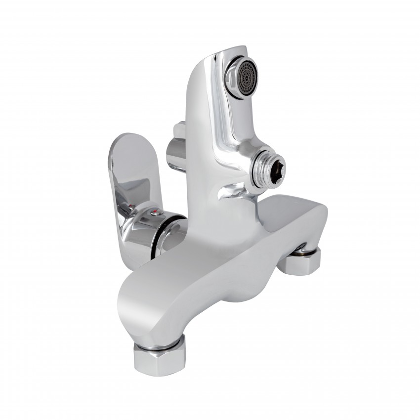 Змішувач для ванни Wieza 006, Chrome (k35) з душовим гарнітуром LDWIE006CRM45410 Lidz LIDZ фото 2
