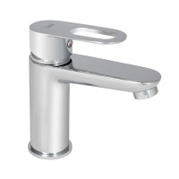 Змішувач для раковини низький Latwa 001, Chrome (k35) LDLAT001CRM45412 Lidz