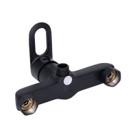 Змішувач для душу Latwa 010, Black (k40) з душовим гарнітуром LDLAT010BLA45421 Lidz LIDZ фото 3