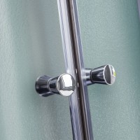 Гідробокс Tani SBM90x90.SAT.LOW.FR низький, скло Frost 4 мм, стінки WHI Lidz LIDZ фото 1