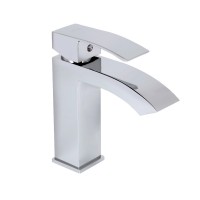 Змішувач для раковини низький Swan Cascada, Chrome (k35) QTSWA270CRM45564 Qtap