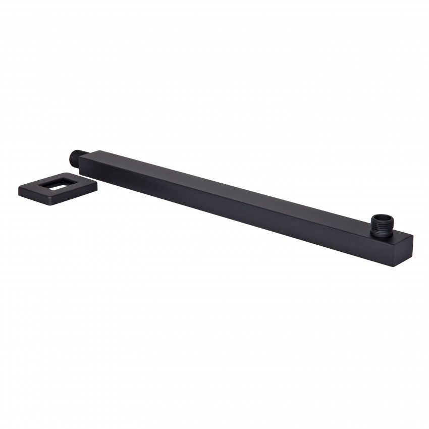 Кронштейн для верхнього душу Trubice, 400 мм, Matt Black прямокутний QTTRU120BLM45929 Qtap QTAP фото 3