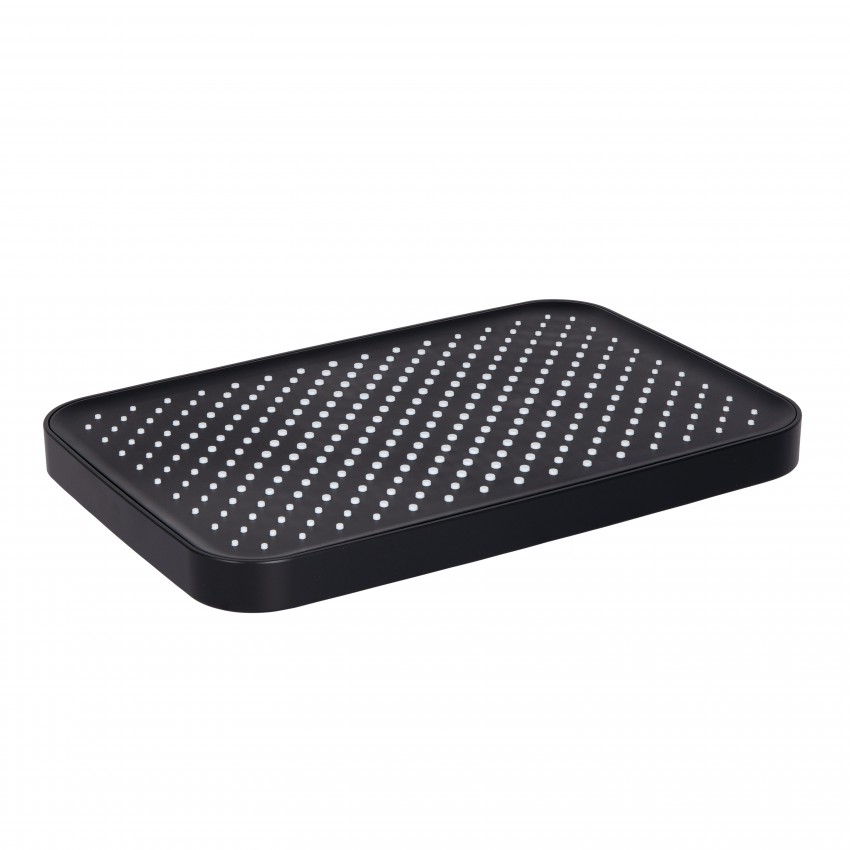 Лійка для верхнього душу Hlavova, 330х220 мм, Matt Black прямокутна QTHLA107BLM45945 Qtap QTAP
