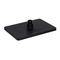 Лійка для верхнього душу Hlavova, 280x190 мм, Matt Black прямокутна QTHLA107BLM45947 Qtap QTAP фото 2