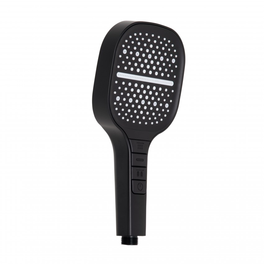 Лійка для ручного душу Rucni, 130x130 мм, Matt Black округла QTRUC125BLM45957 Qtap QTAP