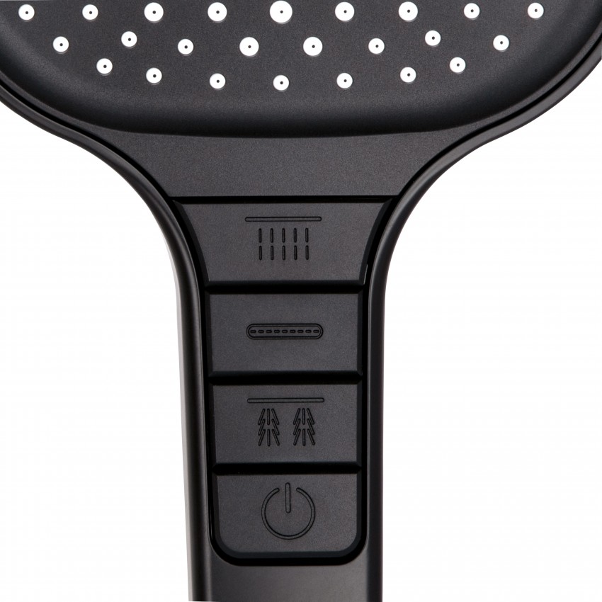 Лійка для ручного душу Rucni, 130x130 мм, Matt Black округла QTRUC125BLM45957 Qtap QTAP фото 3