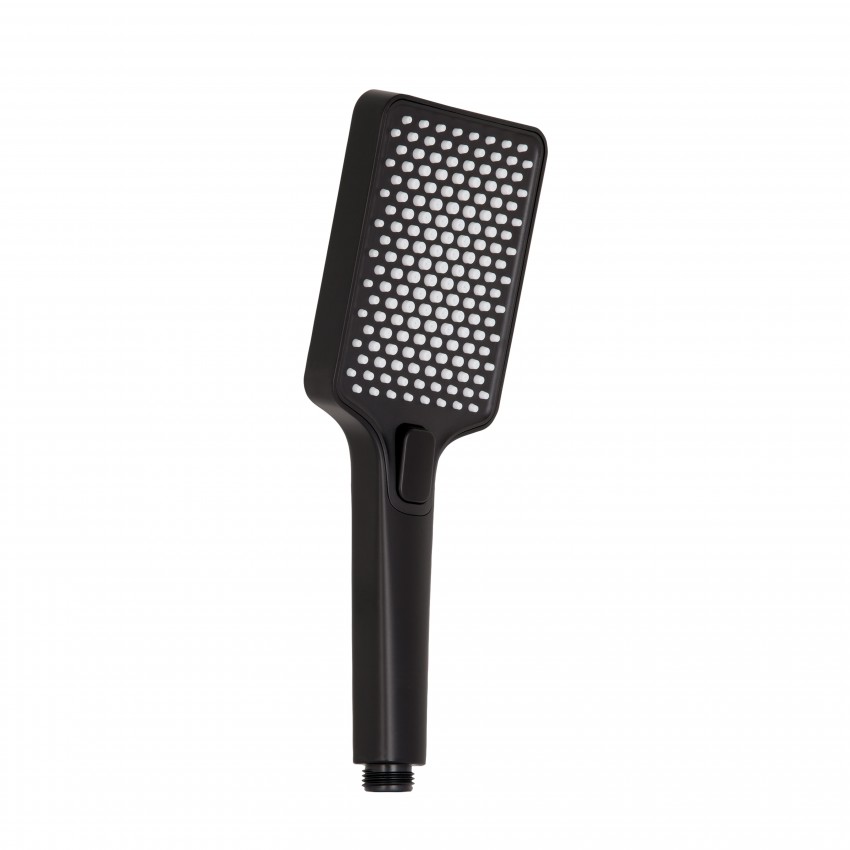 Лійка для ручного душу Rucni, 140x95 мм, Matt Black прямокутна QTRUC125BLM45959 Qtap QTAP