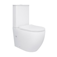 Унітаз підлоговий Robin Ultra Quiet 610×360×835 мм, White, з сидінням Slim Duroplast/ Soft-close/ Quick Release QT13226089AW Qtap