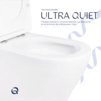 Унітаз підлоговий Cardinal Ultra Quiet 620x365x805 мм, White, з сидінням Slim Duroplast/ Soft-close/ Quick Release QT04222168AUQ3W Qtap QTAP фото 4