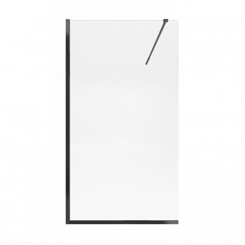 Стіна Walk-In Standard BLM2011.C8, 110x200 см, скло 8 мм Clear, CalcLess, нерухома Qtap QTAP