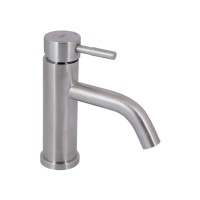 Змішувач для раковини низький Aria 0011F, Nickel (k35) LDARI0011FNKS46091 Lidz