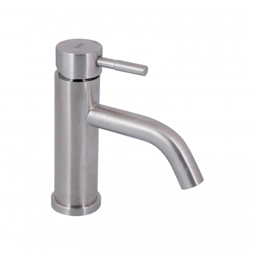 Змішувач для раковини низький Aria 0011F, Nickel (k35) LDARI0011FNKS46091 Lidz LIDZ