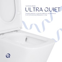 Унітаз підлоговий Tern Ultra Quiet 610x365x825 мм, White, з сидінням Slim Duroplast/ Soft-close/ Quick Release QT17222175AUQ1W Qtap QTAP фото 4