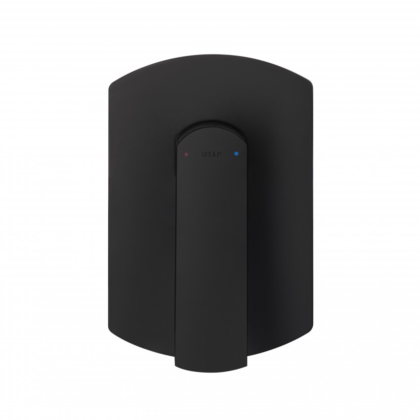Змішувач для душу Slavonice, Matt Black (k35) прихованого монтажу QTSLA267BLM45903 Qtap QTAP