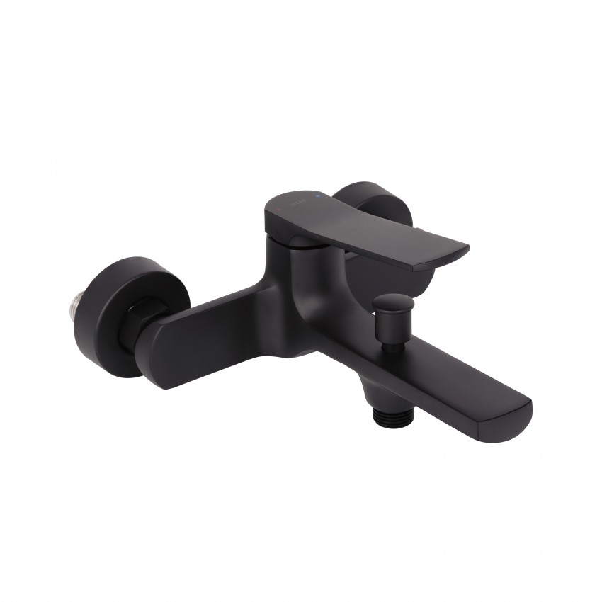 Змішувач для ванни Slavonice, Matt Black (k35) QTSLA259BLM45918 Qtap QTAP