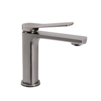 Змішувач для раковини низький Slavonice, Gunmetal Black PVD (k35) QTSLA270GMB45924 Qtap