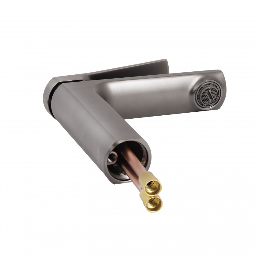 Змішувач для раковини низький Slavonice, Gunmetal Black PVD (k35) QTSLA270GMB45924 Qtap QTAP фото 2