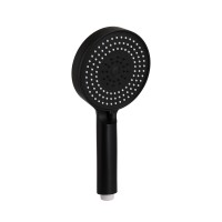 Лійка для ручного душу Rucni, d130 мм, Matt Black округла QTRUC125BLM45951 Qtap